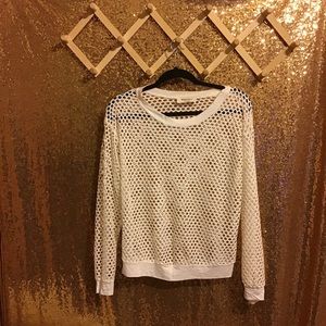 🌊 Fish Net See Through Mesh Long Sleeve Top